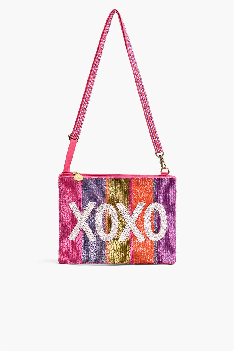 XOXO Top Zip Clutch